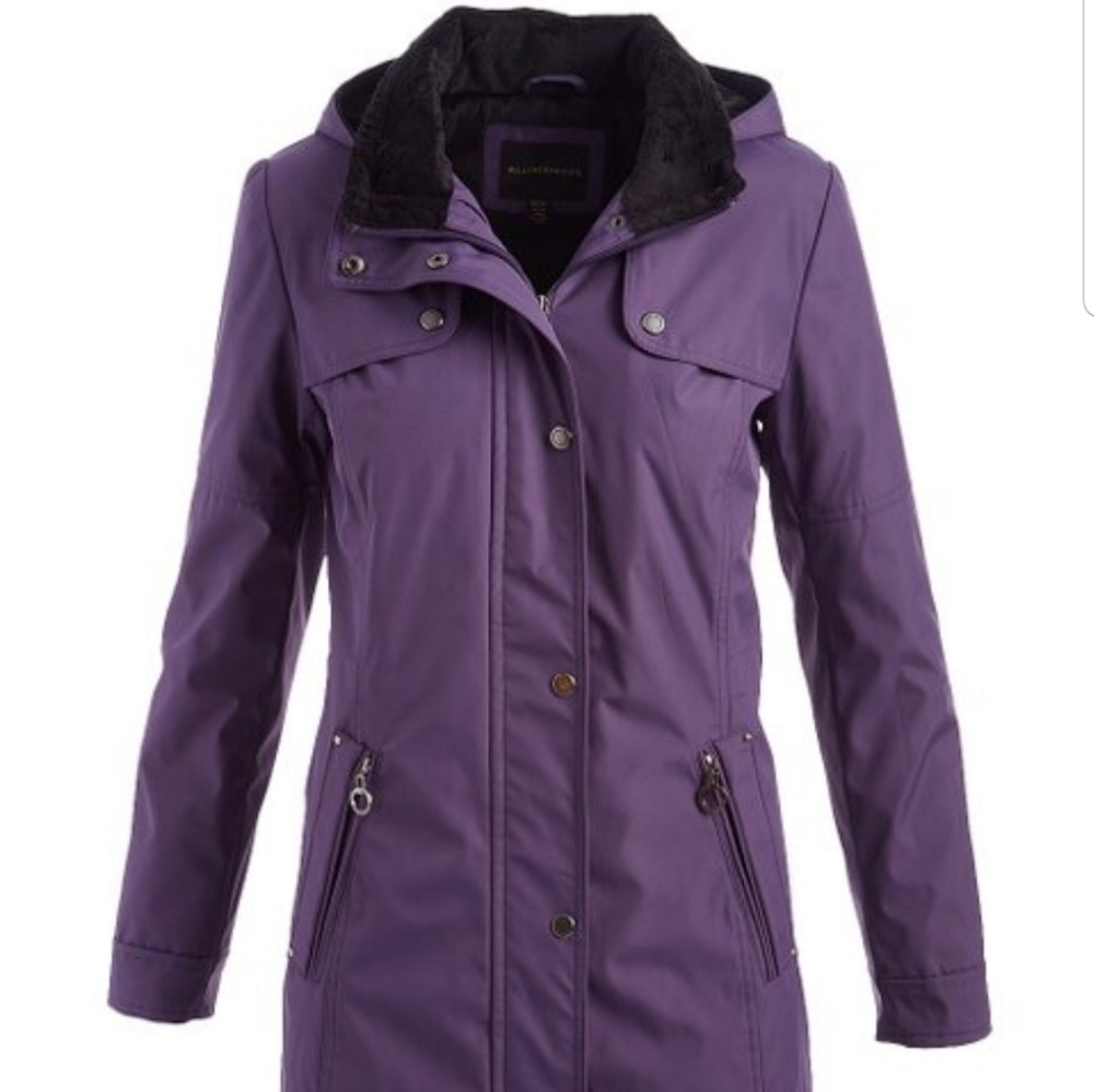 Dark Orchid Traveler Bonded Anorak Coat